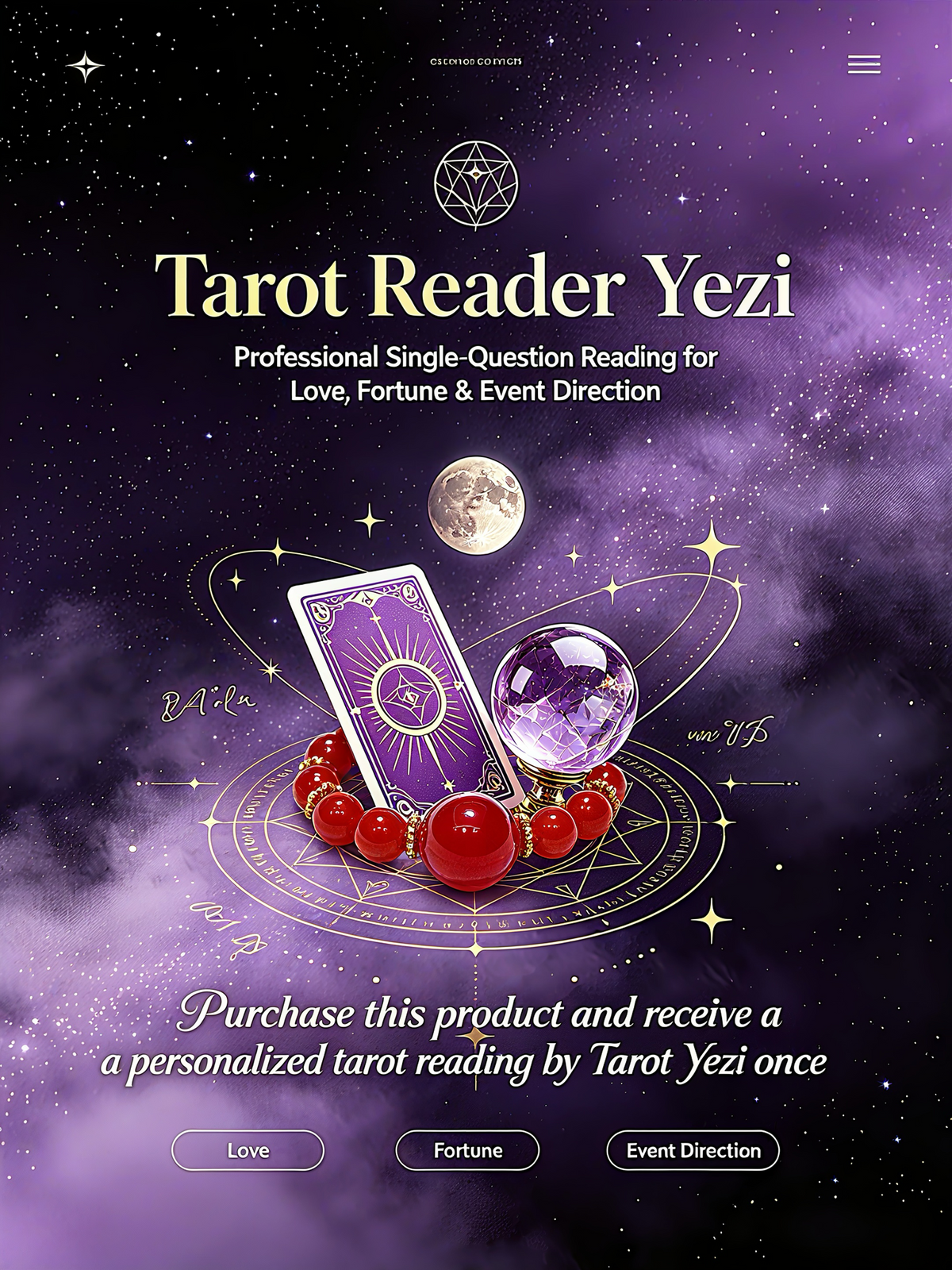 Red Agate Guardian Ring – Receive a bespoke private tarot reading from Tarot Yezi as a gift